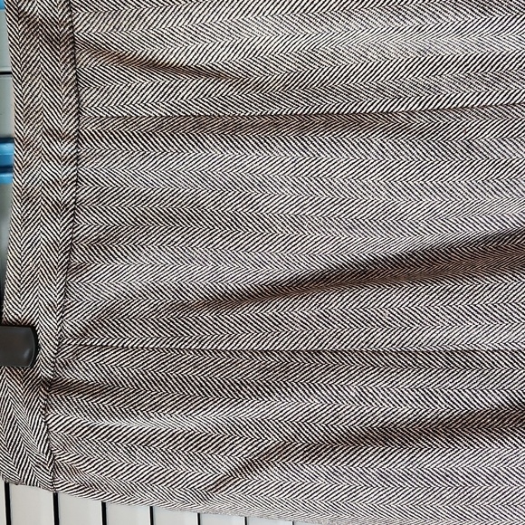 Chaps Grey Herringbone Wool Blend Skirt - Picture 3 of 9